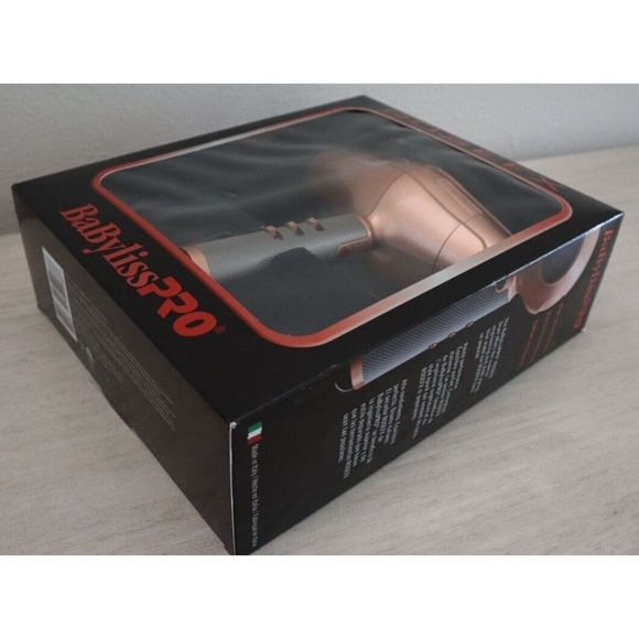 BaByliss PRO ROSEFX Rose Gold FX 2-Speed High-Performance Turbo Hair Dryer - Picture 6 of 6